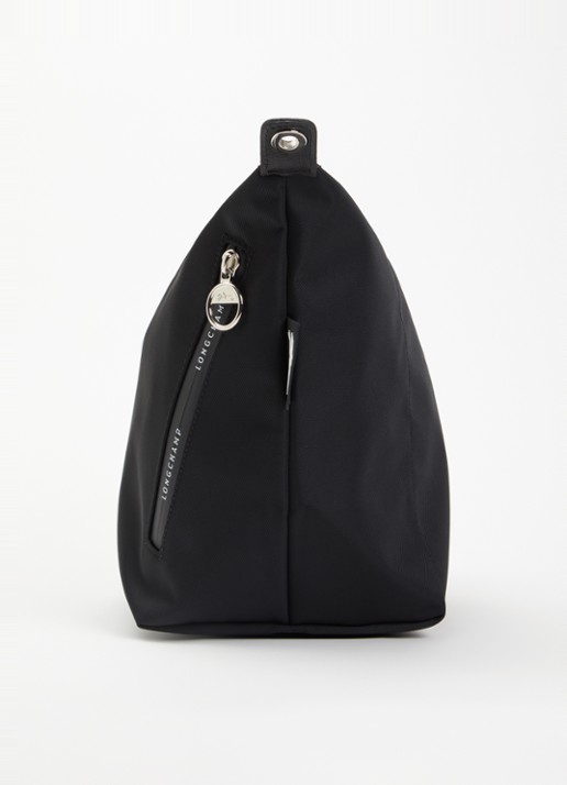 Longchamp Le Pliage Energy crossbodytas M van canvas met afneembare schouderriem - detail 5 zwart