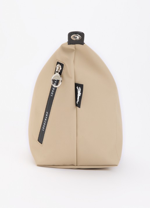 Longchamp Le Pliage Energy crossbodytas M van canvas met afneembare schouderriem - detail 4 beige