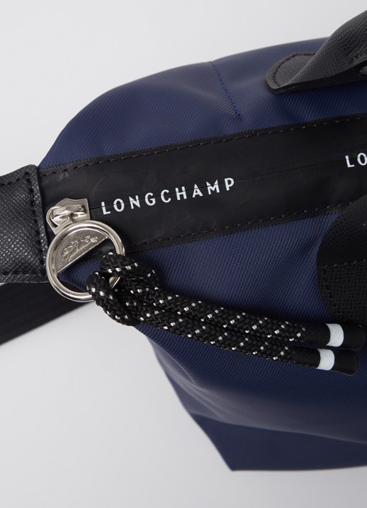 Longchamp Le Pliage Energy handtas S met leren details - detail 3 middenblauw