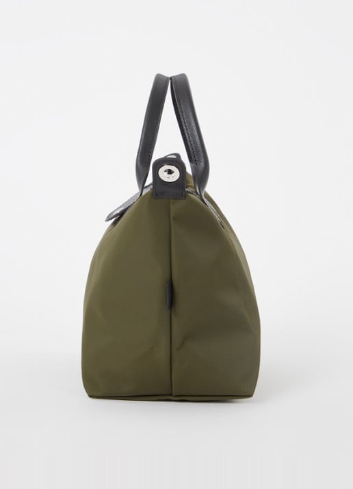 Longchamp Le Pliage Energy handtas S met leren details - detail 5 legergroen