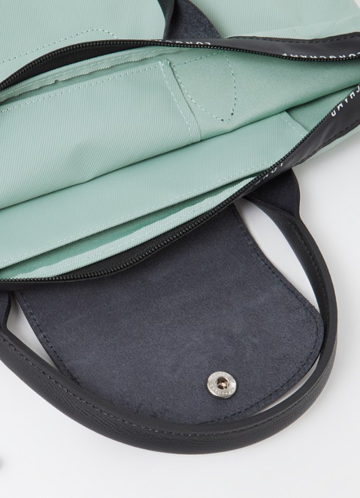 Longchamp Le Pliage Energy handtas S met leren details - detail 4 lindegroen