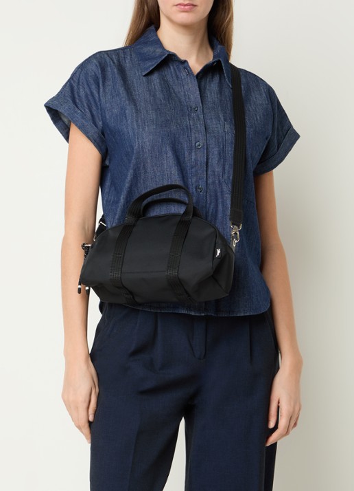 Longchamp Le Pliage Energy handtas XS met afneembare schouderriem - voorkant 4 zwart