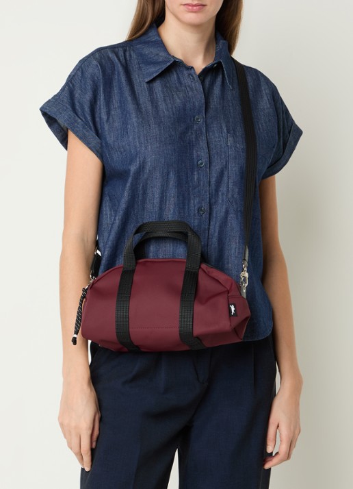 Longchamp Le Pliage Energy handtas XS met afneembare schouderriem - voorkant 3 donkerrood