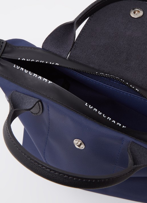 Longchamp Le Pliage Energy handtas XS met leren details - detail 4 blauw