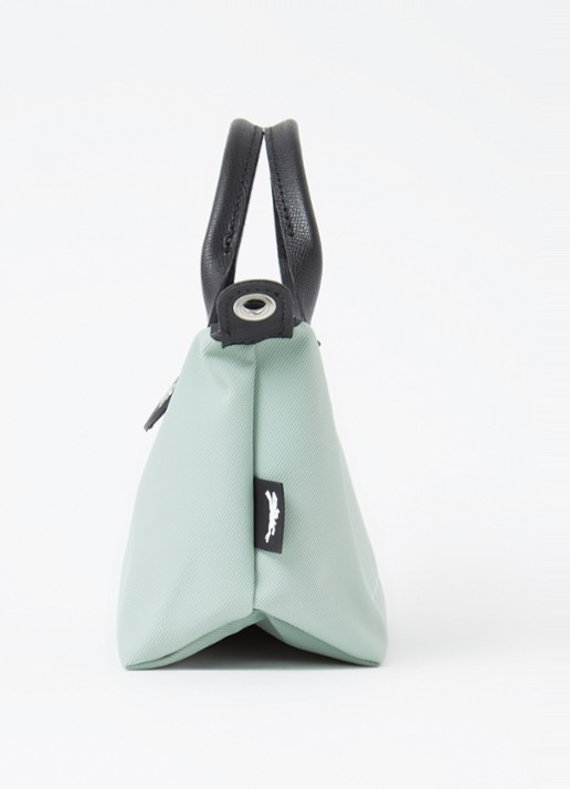 Longchamp Le Pliage Energy handtas XS met leren details - detail 5 lindegroen