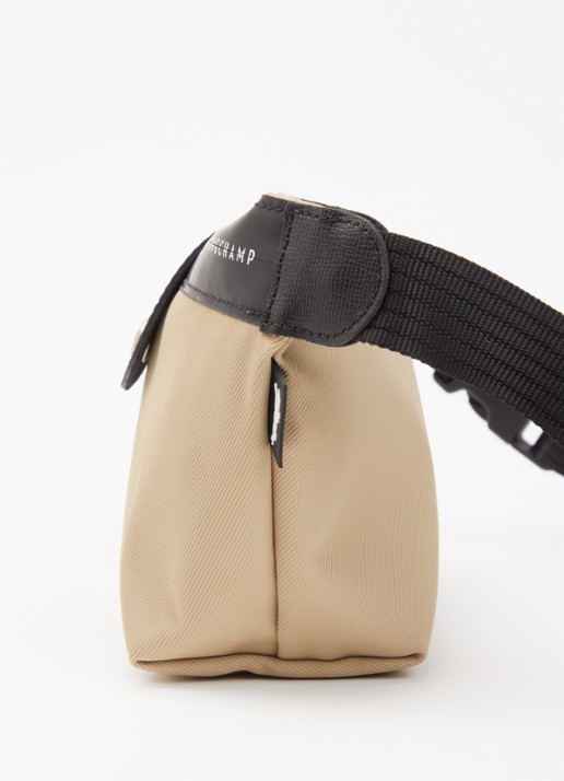 Longchamp Le Pliage Energy heuptas M van canvas met leren details - detail 5 donkerbeige