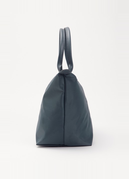 Longchamp Le Pliage One handtas L met leren details - detail 5 antraciet