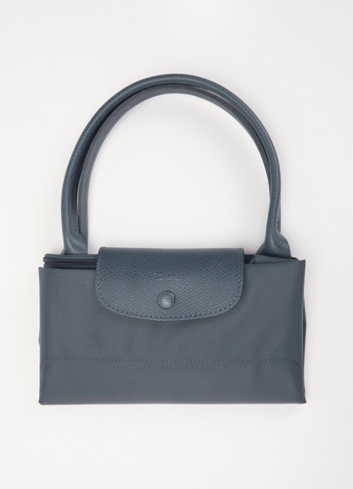 Longchamp Le Pliage One handtas L met leren details - detail 6 antraciet