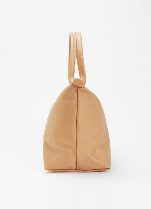 Longchamp Le Pliage One handtas L met leren details - detail 2 beige