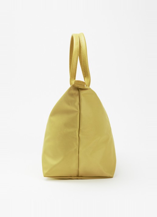 Longchamp Le Pliage One handtas L met leren details - detail 3 lindegroen