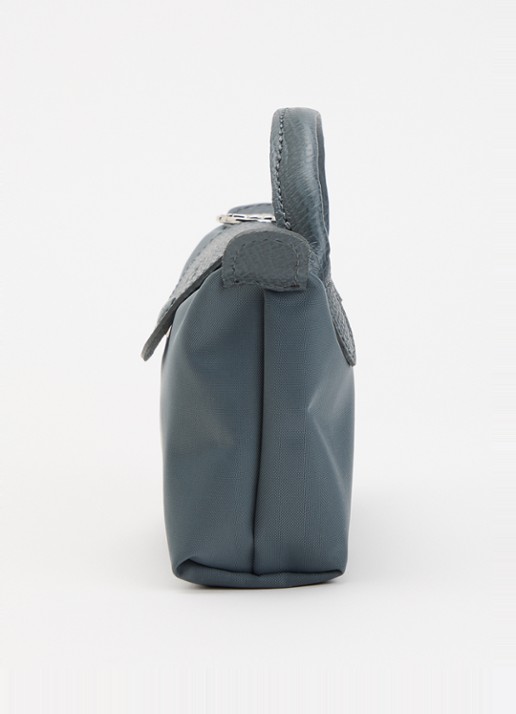 Longchamp Le Pliage One handtas met leren details - detail 2 antraciet