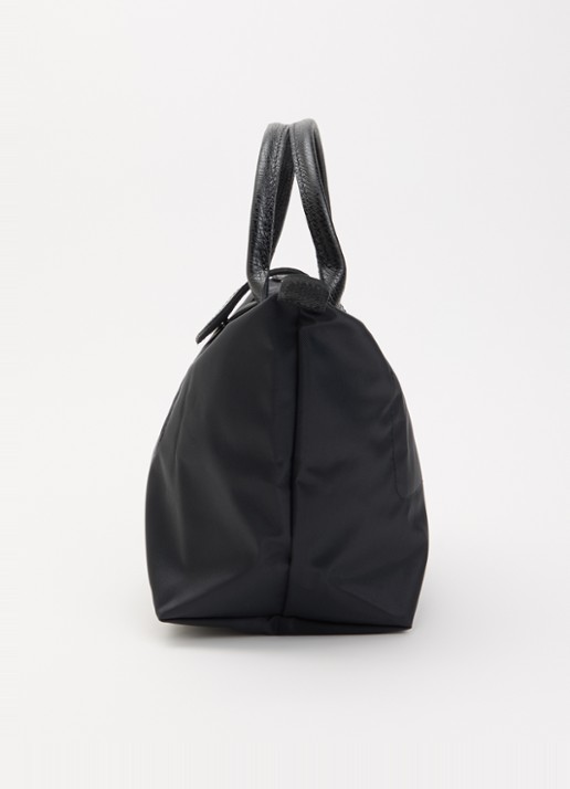 Longchamp Le Pliage One handtas S met leren details - detail 4 zwart