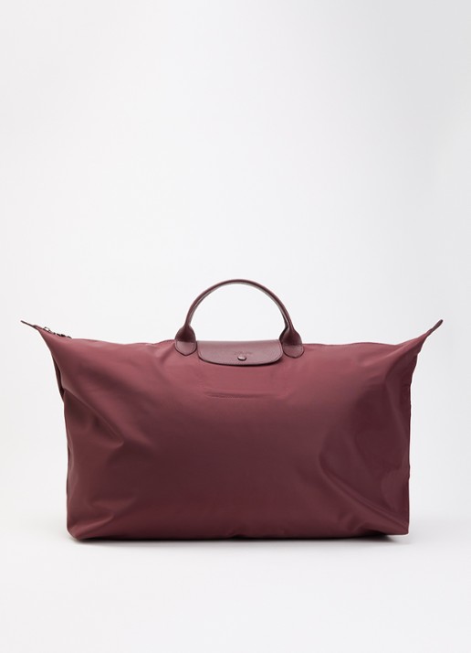 Longchamp Le Pliage One reistas XL met leren details