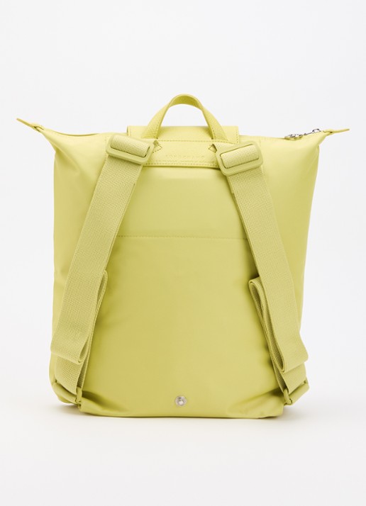 Longchamp Le Pliage One rugzak M met leren details - achterkant 3 groen