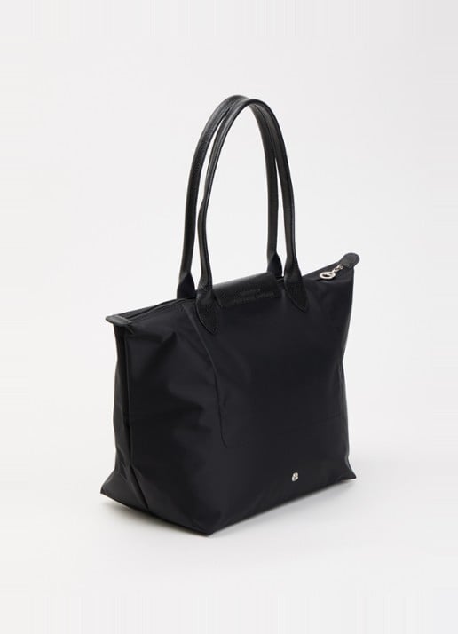 Longchamp Le Pliage One schoudertas L met leren details - achterkant 3 zwart