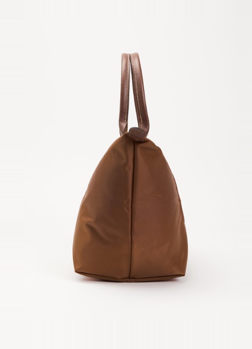 Longchamp Le Pliage Original handtas L met leren details - detail 2 cognac