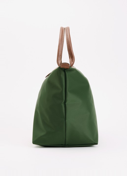 Longchamp Le Pliage Original handtas M met leren details - detail 3 donkergroen