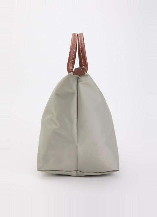 Longchamp Le Pliage Original handtas M met leren details - detail 5 donkergrijs