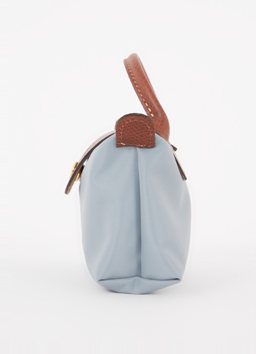 Longchamp Le Pliage Original handtas met leren details - detail 3 grijsmele