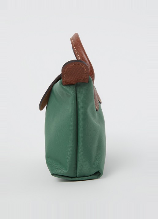 Longchamp Le Pliage Original handtas met leren details - detail 2 zeegroen