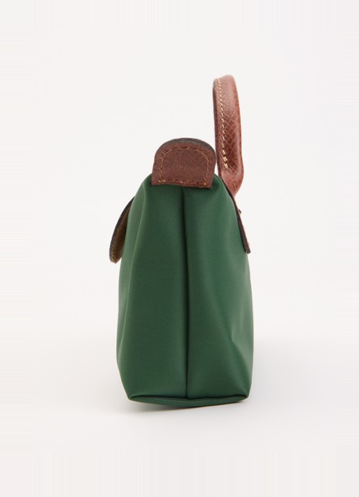 Longchamp Le Pliage Original handtas met leren details - detail 5 donkergroen