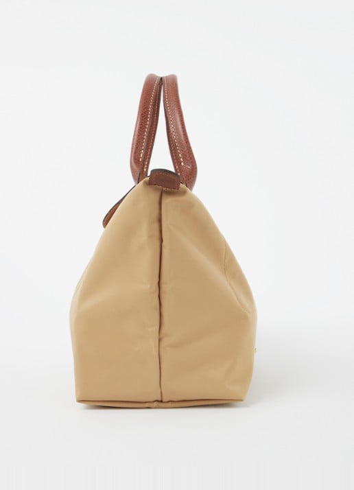 Longchamp Le Pliage Original handtas S met leren details - detail 5 camel