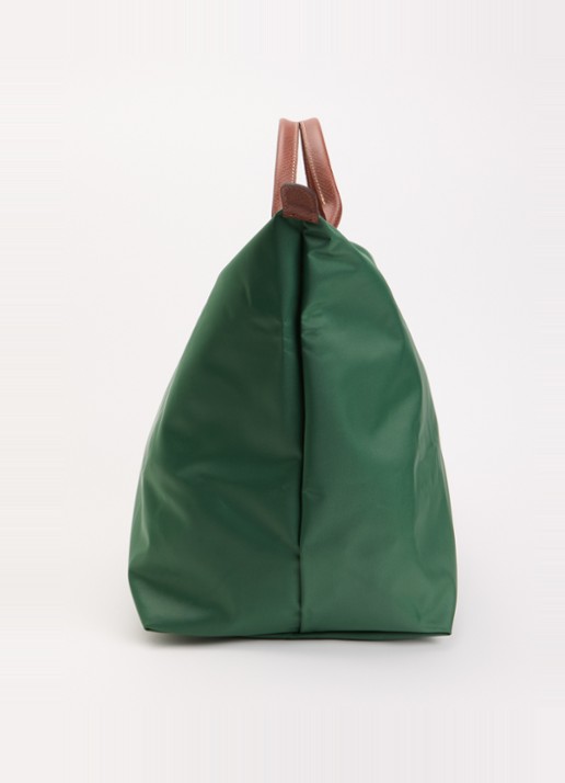 Longchamp Le Pliage Original reistas L met leren details - detail 4 donkergroen