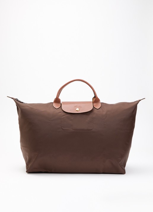 Longchamp Le Pliage Original reistas L met leren details
