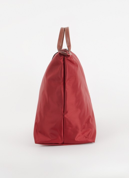 Longchamp Le Pliage Original reistas XL met leren details - detail 2 bordeauxrood
