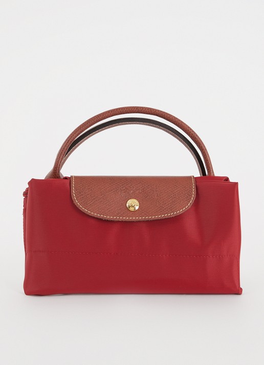 Longchamp Le Pliage Original reistas XL met leren details - detail 3 bordeauxrood