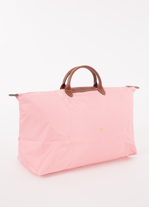 Longchamp Le Pliage Original reistas XL met leren details - achterkant 6 roze