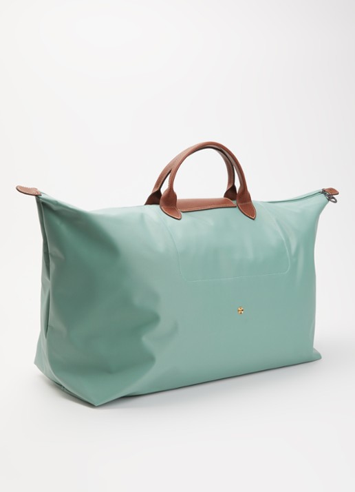 Longchamp Le Pliage Original reistas XL met leren details - achterkant 7 mint