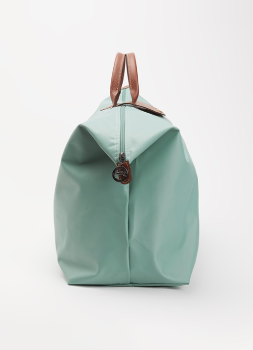 Longchamp Le Pliage Original reistas XL met leren details - detail 4 mint