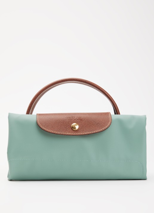 Longchamp Le Pliage Original reistas XL met leren details - detail 5 mint