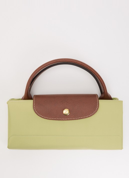 Longchamp Le Pliage Original reistas XL met leren details - detail 3 groen