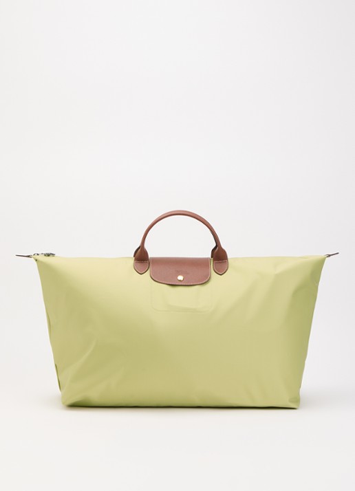Longchamp Le Pliage Original reistas XL met leren details - voorkant 7 groen