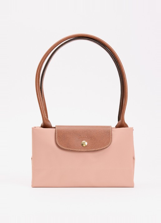 Longchamp Le Pliage Original schoudertas L met leren details - detail 4 oudroze