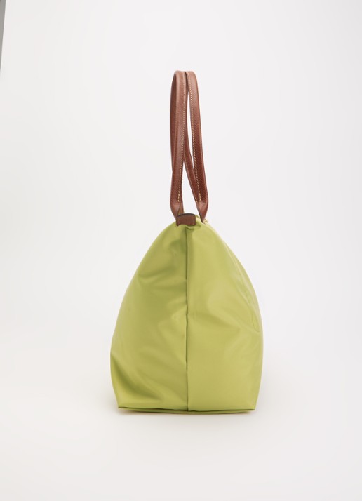 Longchamp Le Pliage Original schoudertas L met leren details - detail 5 mosgroen