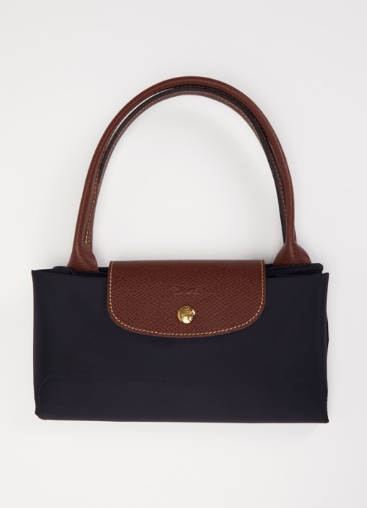 Longchamp Le Pliage Original schoudertas L met leren details - detail 6 zwart