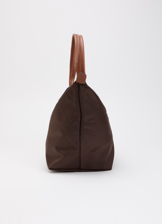Longchamp Le Pliage Original schoudertas L met leren details - detail 3 donkerbruin