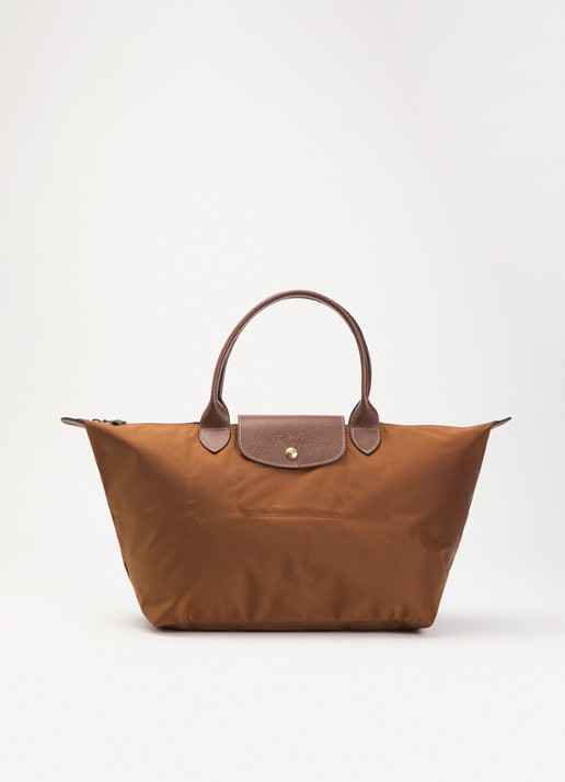Longchamp Le Pliage Original schoudertas L met leren details