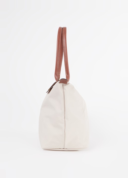 Longchamp Le Pliage Original schoudertas M met leren details - detail 5 creme