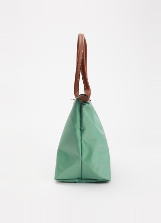 Longchamp Le Pliage Original schoudertas M met leren details - detail 5 zeegroen