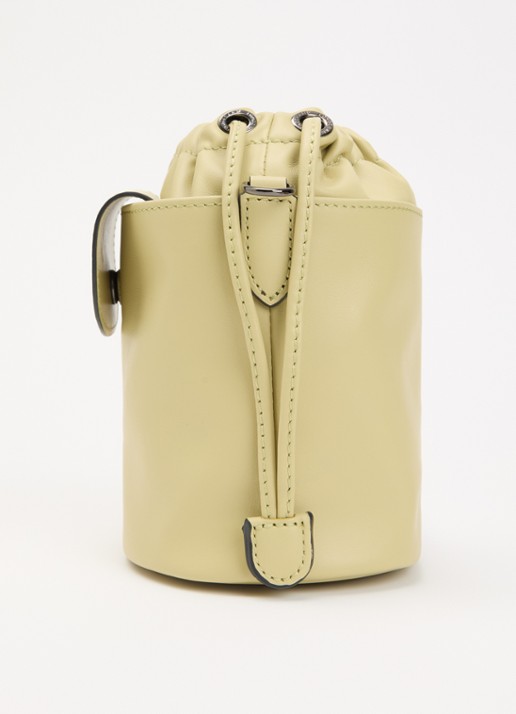 Longchamp Le Pliage Xtra crossbodytas van leer - detail 2 groen