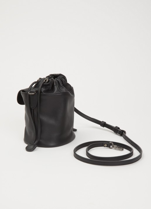 Longchamp Le Pliage Xtra crossbodytas XS van leer - achterkant 3 zwart