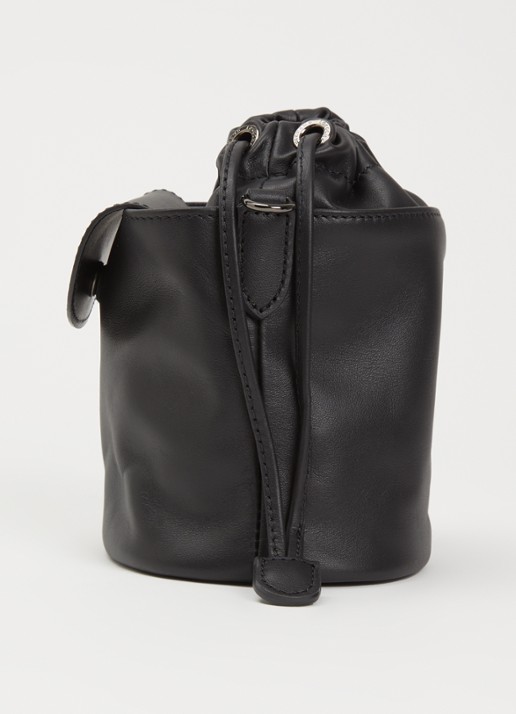 Longchamp Le Pliage Xtra crossbodytas XS van leer - detail 5 zwart