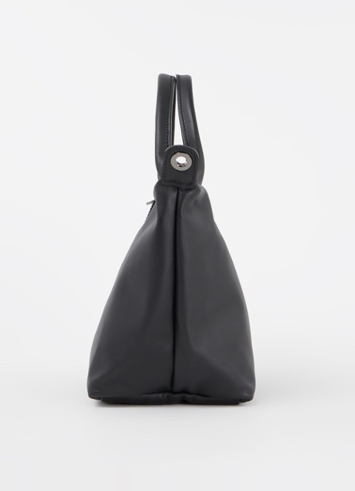Longchamp Le Pliage Xtra handtas S van leer - detail 5 zwart