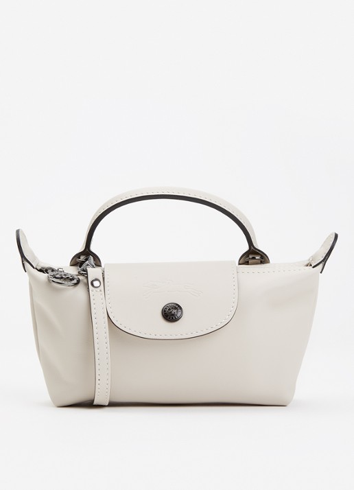 Longchamp Le Pliage Xtra handtas XS van leer met afneembare schouderriem