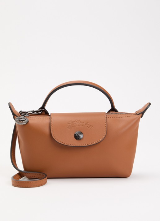 Longchamp Le Pliage Xtra handtas XS van leer met afneembare schouderriem