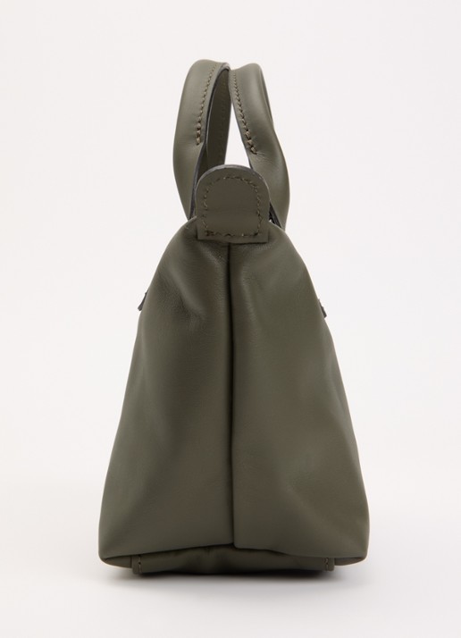 Longchamp Le Pliage Xtra handtas XS van leer - detail 6 legergroen